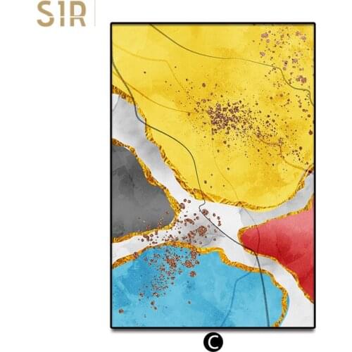 Modern Abstract Gold foil lines Green Canvas Art Paintings For Living Room Bedroom Posters And Prints Wall Poster Home Deco