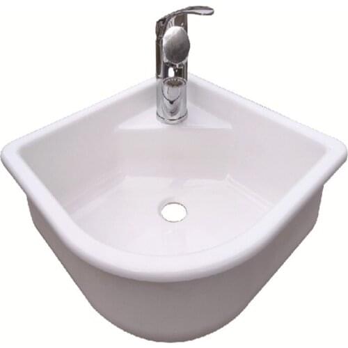 330*330*108mm Triangular White Acrylic Sink GR-Y330B Boat Caravan RV Camper