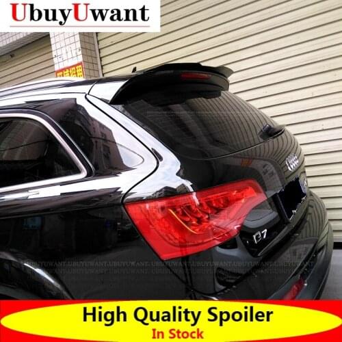Rear Roof Lip Spoiler For Audi Q7 2007 - 2015 Hatchback Spoiler High Quality ABS Plastic Gloosy Black Tail Wing Car Styling