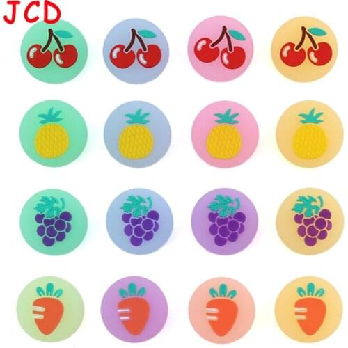 1pcs For Switch Lite Joycon Controller Thumbstick Case Luminous Fruit jelly For Nintend Thumb Stick Grip Cap Joystick Cover