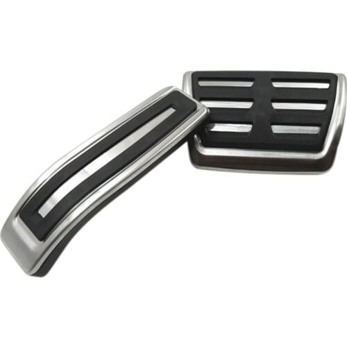 2pcs Automotive Stainless Steel Acceleration Brake Pedal for Q7 Porsche Cayenne Volkswagen Touareg 2007-2015