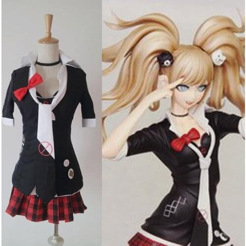 Danganronpa Cosplay Dangan Ronpa Junko Enoshima Emboitement Inushio Kimuchi Symbol Mark Sign Trigger Happy Havoc Cosplay Costume
