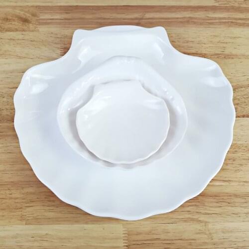 Imitation Porcelan Dinnerware Dinner Plate Shell Dish Chain Restaurant With Melamine Dish A5 Melamine Tableware Sashimi Plate