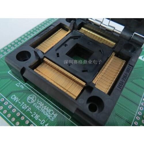 Original YAMAICHI IC Test Seat IC51-2164-1877-10 Burning Programme TQFP216 Socket Adapter 0.4MM