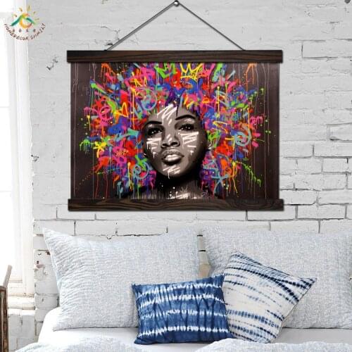 Explosive Headstylish Wall Art Canvas Prints Painting Frame Scroll Painting Hanging Poster Decorative Picture Art Print Poster