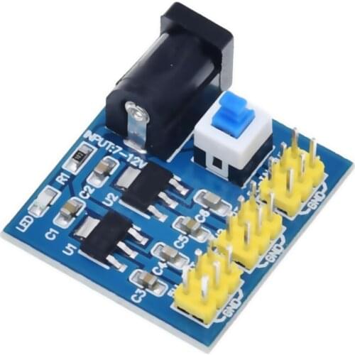 1PCS DC-DC 12V To 3.3V 5V Buck Step Down Power Supply Module for Arduino With Power indicator Red Light Durable and Pratical