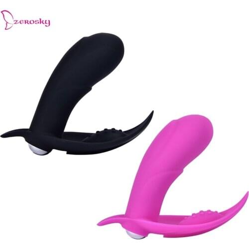 10 Modes Wearable Butterfly Vibrator G-Spot Panty Dildo Clit Stimulation Strap Clit Dildo Masurbator Intimate Goods Sey Toy