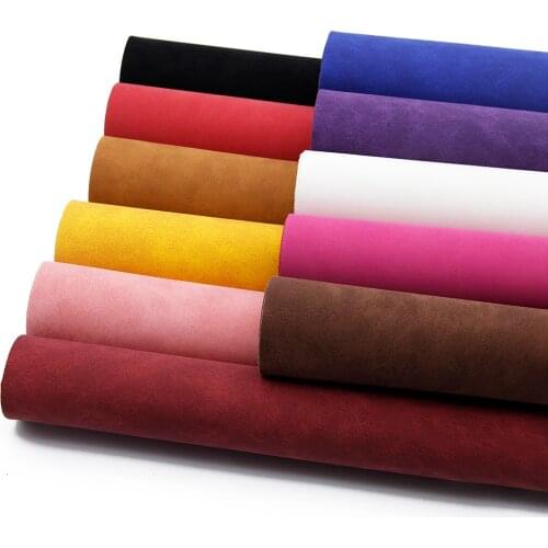 20*33cm Faux Suede PU Leather Fabric For Garment Waterproof Synthetic Leather Fabric DIY Sewing Material,1Yc6812