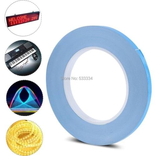 25m* 0.15mm Isolant Dissipation de La Chaleur Ruban Adhesif Double Face Chaleur Thermique Conducteur Thermiquement Conducteur R