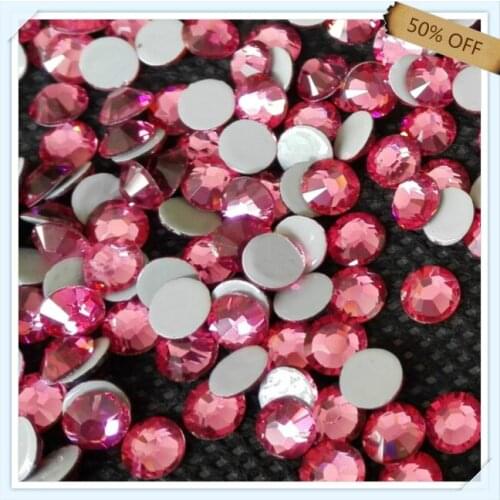 50% off high quality WHOLESALE size ss20 5mm ROSE color with 1440 pcs each pack ; diamond stone free shipping for dresses