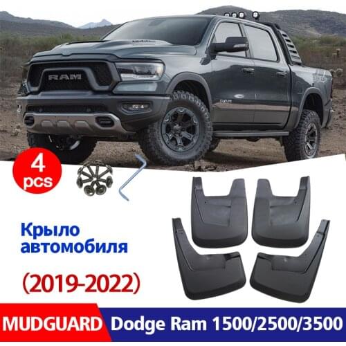 4 Pcs/Set Mudflaps For Dodge Ram 1500 2500 3500 Splash Guards Mudguards Mud Flaps Car Fenders Accessories auto styline 2019-2020