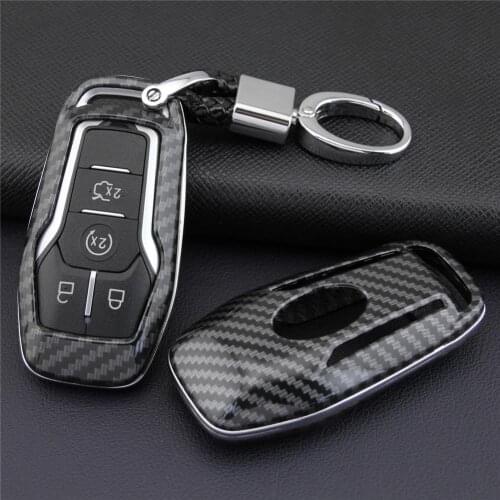 Key Case Fob Bag Holder ABS Hard Shell Cover Parts Fit For Ford Mondeo Mustang Edge Explorer F150
