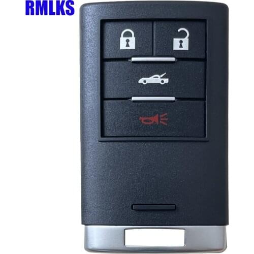 Replacement Key Shell fit for CADILLAC CTS XLR Smart Remote Key Case Entry Fob 4 Buttons