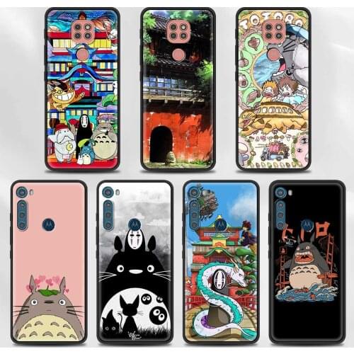 Studio Ghibli Spirited Totoro Case for Moto G Stylus(2021) G30 G10 G9 G8 Plus Power Lite Play One Fusion Hyper Edge E6s Cover