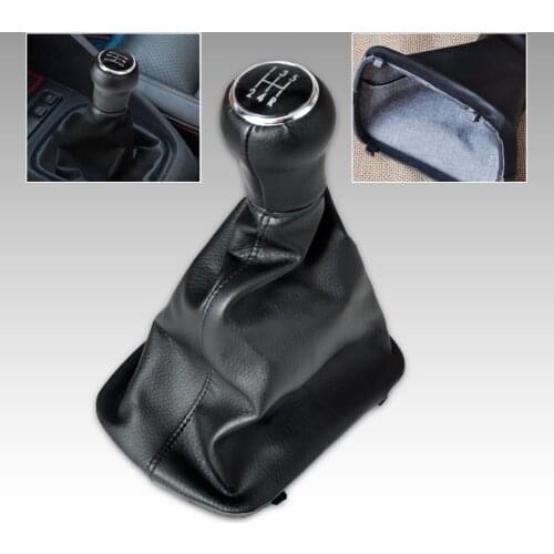 CITALL 1Pc Black 5 Speed Gear Shift Knob Gaitor Boot OEM.No 4B0863279A for AUDI A6 C5 A4 B5 A8 D2 1997 1998 1999 2000 2001
