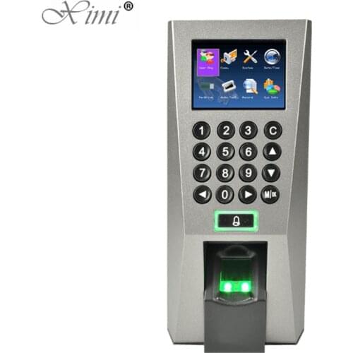 Hot!!!F18 TCP/IP USB Biometric Fingerprint Access Control Reader Standalone Door Access Control System Optional RFID Card Reader