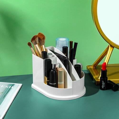 Creative Desk Office Organizer Storage Pen Holder Desktop Pencil Sundries Stationery Badge Box Office School Supplies