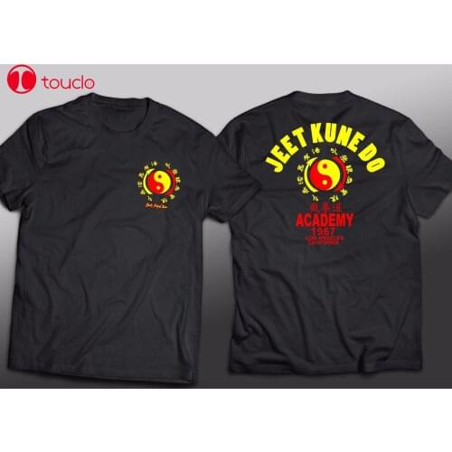 2020 Hot Sale New Jeet Kune Do Academy 1967 Los Angeles California Logo T Shirt Tee Shirt Double Side Black Tshirt For Women