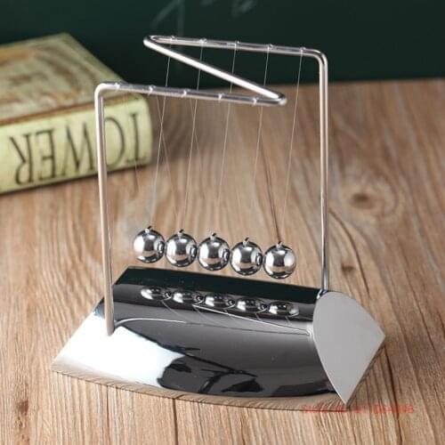 Metal Frame Zigzag Newton Pendulum Newtons Cradle Table Decor Childrens Gift Newton Ball Physics Science Pendulum Model