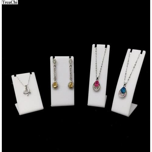 Mini LShape Acrylic Earring Jewellry Display Holder Pendant Stud Jewelry Exhibition Rack White Black Clear Earring Jewelry Stand