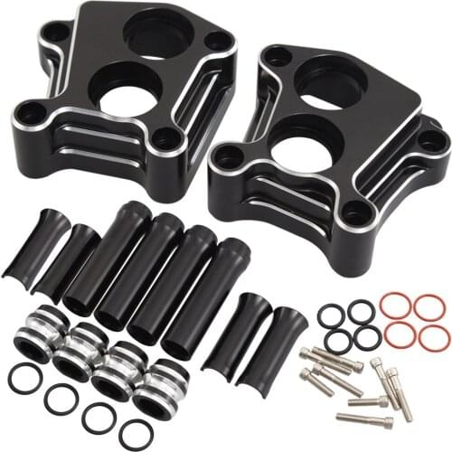 Motorcycle Black Engine Lifter Tappet Pushrod Cover Block For Harley Harley Twin Cam Softail Dyna Glide 1999-2017