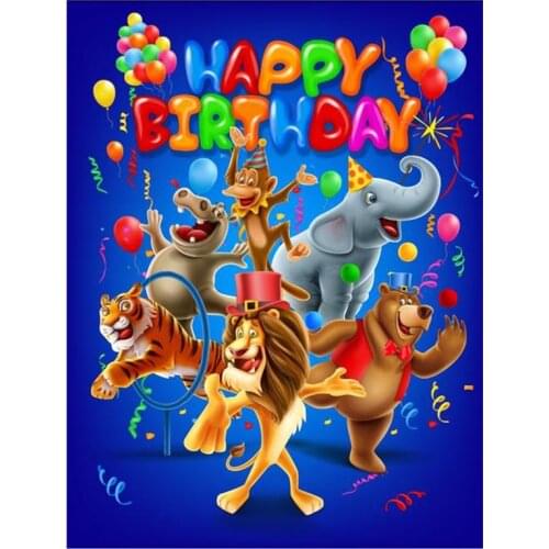 Cartoon Birthday Gift 5D DIY Full Round/Square Diamond Painting 3D Embroidery Cross Stitch Rhinestone Mosaic Home Dector Y550