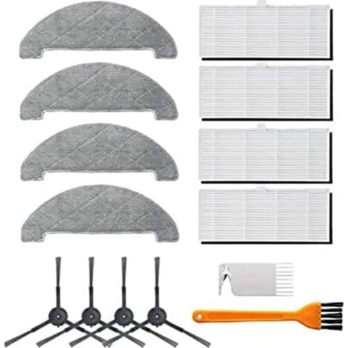 14Pcs Side Brushes Mop Cloths Hepa Filter Accessories Parts for VIOMI S9 Robot Vacuum Cleaner