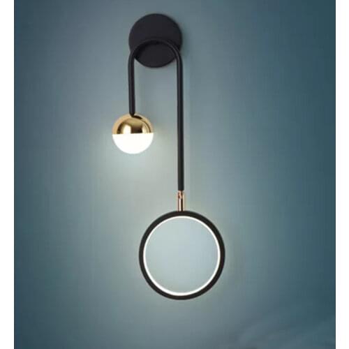 XIUXIU Wall Lamps Led Light for Bedroom Living Room Decoration Bedside Wall Sconce Background Aisle Indoor Lighting Without Plug