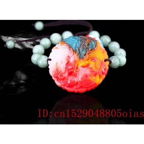 Jade Dragon Bracelet Natural Amulet Jewellery Fashion Bangle Charm Gifts Color Jadeite