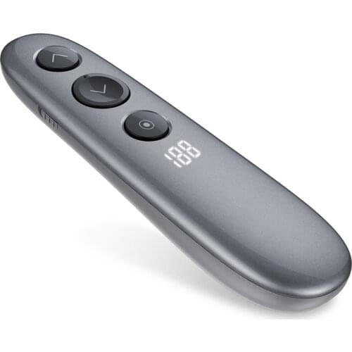 NEW Laser Digital Fly Air Mouse 2.4Ghz Wireless PPT Presenter Remote Control for Meeting Teaching with TF Card USB Receiver