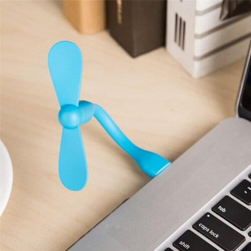 New 1pc Practical USB Fan Flexible Portable Mini Fan For Xiaomi Power Bank & Notebook & Computer Summer Gadget Dropshipping