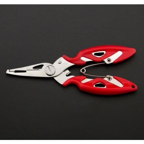 New Steel Fishing Plier Scissor Braid Line Lure Cutter Hook Remover Tackle Tool Cutting Fish Use Scissors Fishing Pliers