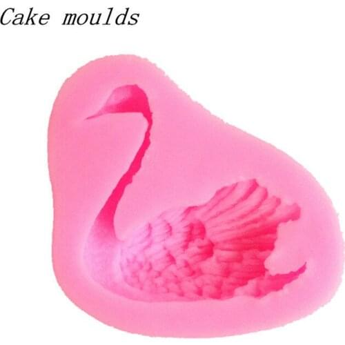 Wholesale Silicone mold K023 Mini swan shape Decoration Clay mold Fondant cake mold