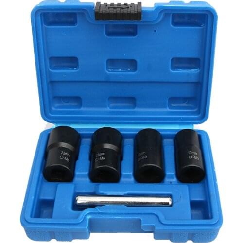 Damaged Bolt Nut Screw Remover Extractor Removal Set Nut Removal Socket Tool Threading Hand Tools Kit With Box
