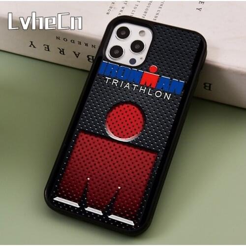LvheCn Sports Triathlon Ironman Item Phone Case Cover For iPhone SE 2020 6s 7 8 Plus 11 12 Pro X XR XS Max Samsung S9 S10 coque