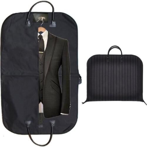 Oxford Cloth Portable Suit Bag Clothes Dust Bag Suit Business Travel Suit Storage Bag