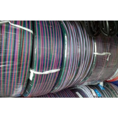 600Meters/lot 600M/pc 4 Pin 4 Channels 5050 3528 RGB LED Strip wire Extension Extend Cable Wire Cord Connector For RGB