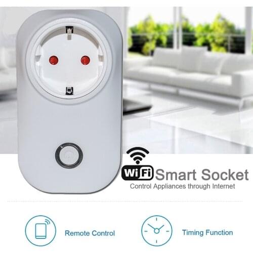 Smart Power Socket Plug WiFi Remote Control Switch EU US UK Plug Smart Timing Socket Wireless Outlet Voice Intelligent Control