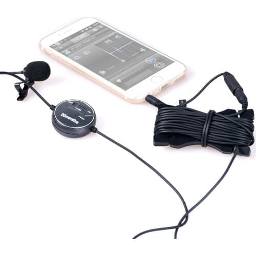 CoMica CVM-V03CP Universal Mic Omni-directional dB Adjusting Lavalier Microphone For Smartphone Camera Camcorder Easy Operation