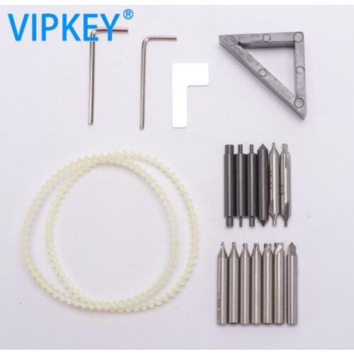 The whole set milling cutter with spare part for 368A 339C key cutting machine drill bit locksmiths tools