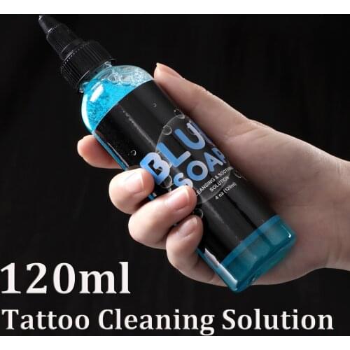 1p 120ML Tattoo Cleaning Solution Painting Cleaning Algae Soap Tattoo Tool Equipment Cleaning Liquid for Tattoo Supply Wholesale