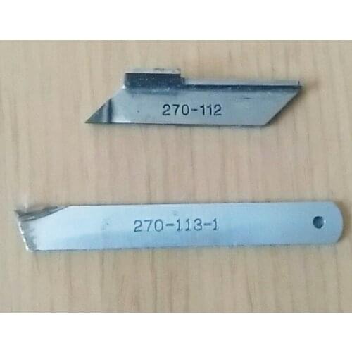 1 set(2 pieces) knives for Industrial Sewing machine, part number is 270-112/270-113-1