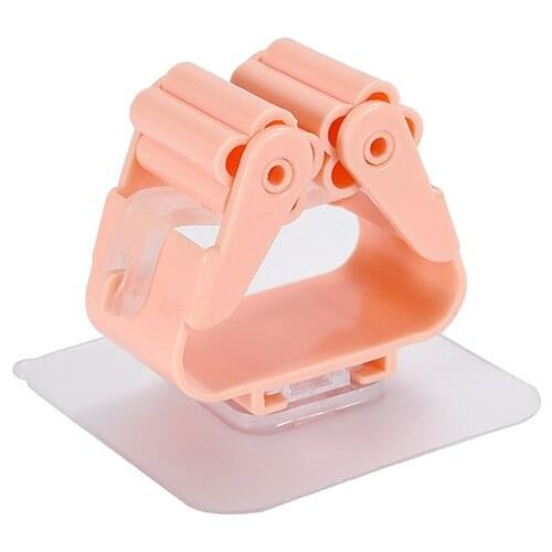 1pc X Mop Clip Non-marking Mop Clip Free Perforation Hanging Broom Holder 100% Brand New And High Quality