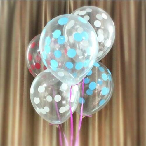 10 Pcs 12-Inch 2.8 g Wedding Wedding Wedding Room Decoration Transparent Dot Latex Balloon Birthday Balloon Wholesale