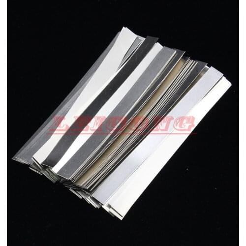 100pcs 0.1mm x 3mm x 100mm Quality low resistance 99.96% pure nickel Strip Sheets for battery spot welding machine