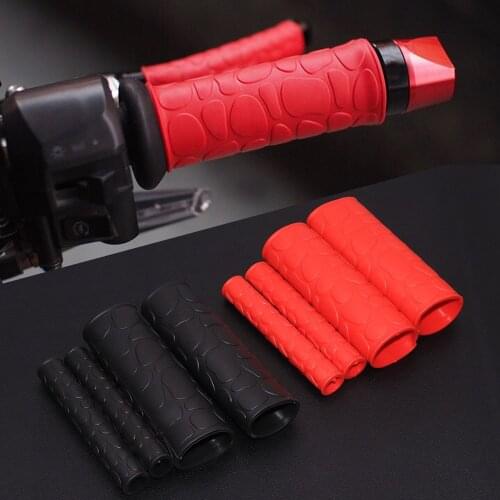 29mm Universal Gel Rubber Motorcycle Handlebar Handle Hand Grips with Horn Cover Fit For Harley Chopper ATV Dirt Bike Yamaha KTM