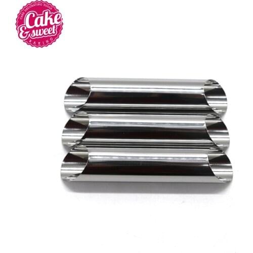 3Pcs/Set Stainless Steel Spiral Baked Molds Cream Horn Molds Pastry Roll Horn Molds Baked DIY Baking Tools