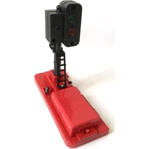 X021 Suitable for electric train track scene accessories electric traffic light signal railway game scene childrens toys