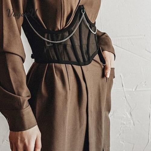 Ang fou Women's Transparent Tank Tops