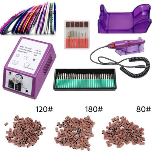 Electric Nail Drill Machine Professional 20000RPM Electric Nail Drill File Tip Salon Machine Manicure Set 220v EU Plug HWC